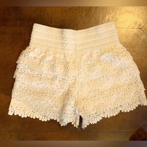 Adorable Crochet high waist shorts